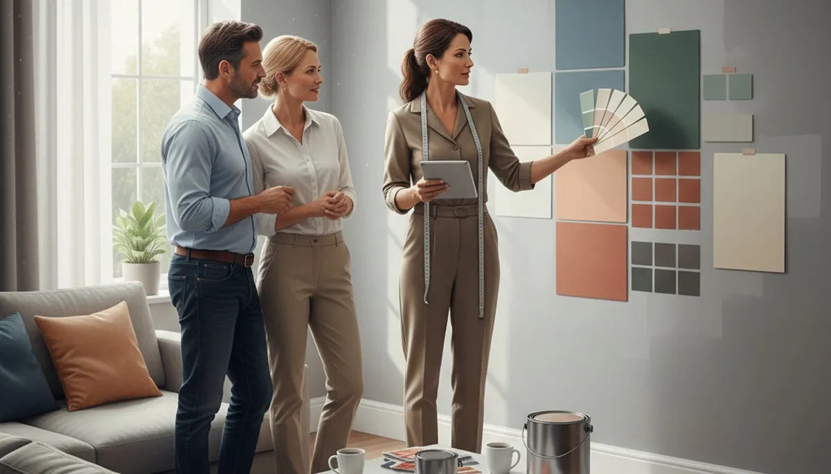 Las Vegas, NV color consultation for choosing paint colors in desert light and stucco exteriors