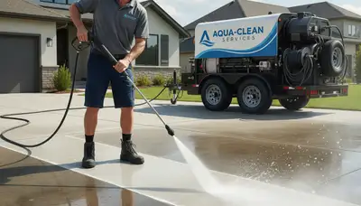 Concrete pressure cleaning in Las Vegas, NV for driveways, patios, and walkways with grime removal