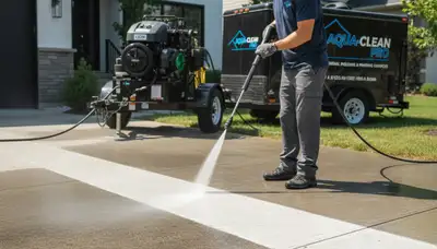 Concrete pressure cleaning in Las Vegas, NV for driveways, patios, and walkways by Las Vegas Paint Pros