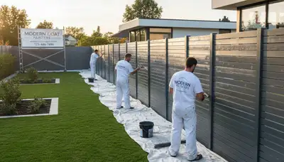 Fence painting service in Las Vegas, NV for durable desert sun protection and a clean finish