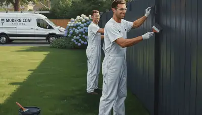 Fence painting for a Las Vegas, NV home by Las Vegas Paint Pros
