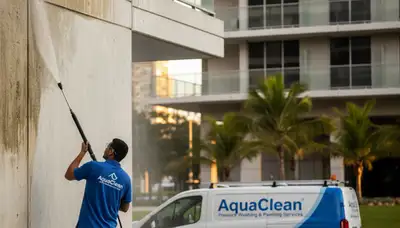 Pressure cleaning service in Las Vegas, NV removing dust and grime from exterior surfaces